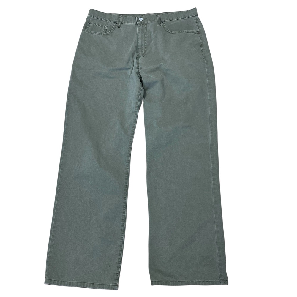 Vtg Ralph Lauren Polo Jeans Co. Khakis Mens 34 (Fits 36x31) Olive Wide Straight
